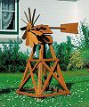 Garten-Windrad Holz Windmühle